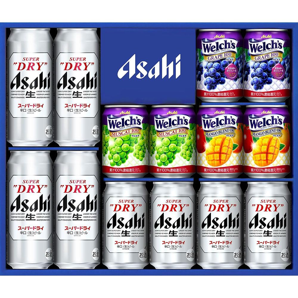 超お得ラスト3箱セット　アサヒ スーパードライ & Welch's ギフトセット Amazon.co.jp: アサヒビール スーパードライ ファミリーセット FS-3G